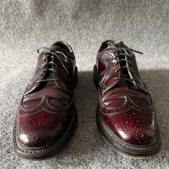 British Walkers Custom Burgundy Wingtip Brogue Dress Shoes 9.5 B Leather Oxford main image 5